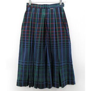 VINTAGE Geiger Skirt 36 Wool Tartan Plaid A-Line Austrian 90s US 4 *